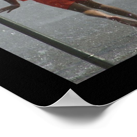 Het meisje in het sinaasappel poster (Hoek)