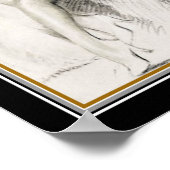 "Het meisje in het zwart" 1928 Art Deco Poster (Hoek)