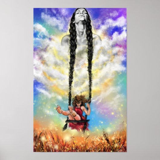 Het meisje in mij Poster - Gevoel - Schilderkunst (Voorkant)