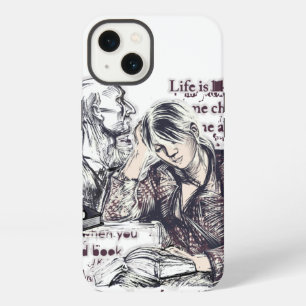 Het meisje leest een boek iPhone 13 hoesje