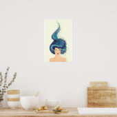 Het meisje met blauw haar poster (Keuken)