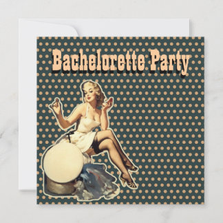 het meisje met de lingerie van het bachelorette -  kaart