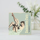 het meisje met de lingerie van het bachelorette - kaart (Staand voorkant)