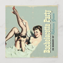 het meisje met de lingerie van het bachelorette - kaart