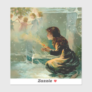 "Het meisje met de lucifers" door E S Hardy Sticker