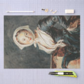 Het meisje met de Marmot van Fragonard Tissuepapier (Craft)