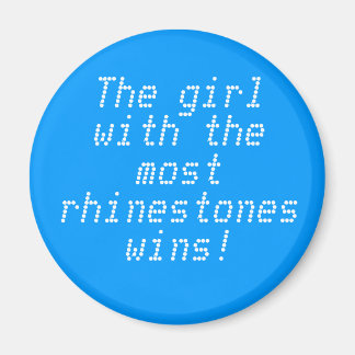 Het meisje met de meeste steentjes wint! magneet