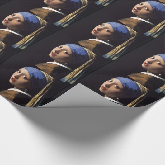 Het meisje met de parel cadeaupapier (Hoek)