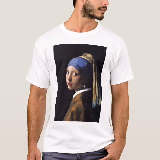 Het meisje met de parel dat Vermeer verdient T-shirt (Voorkant)