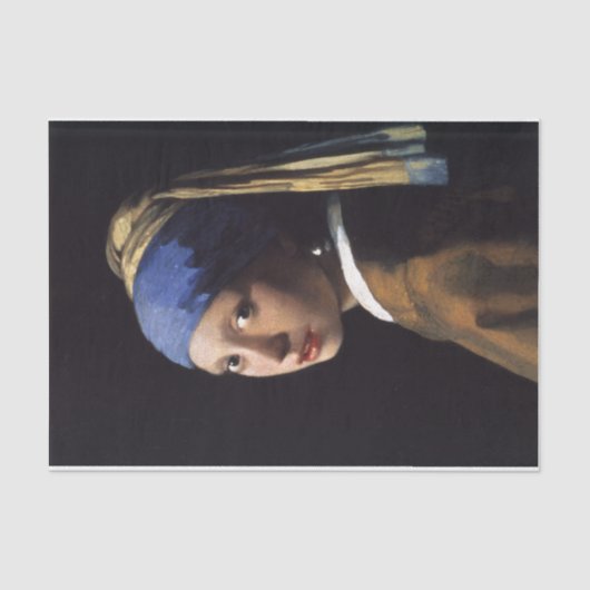 Het meisje met de parel die ontkoppeld wordt tissuepapier (Voorkant)