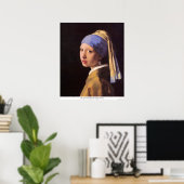 Het meisje met de parel die Vermeer verdient Poster (Thuiskantoor)