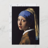 Het meisje met de parel kaart (Voorkant / Achterkant)