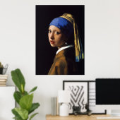 Het meisje met de parelaar die Johannes Vermeer on Poster (Thuiskantoor)
