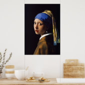 Het meisje met de parelaar die Johannes Vermeer on Poster (Keuken)