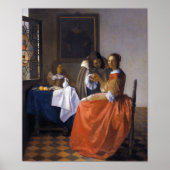 Het meisje met de Wineglass Poster (Voorkant)