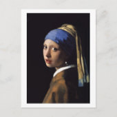 Het meisje met een parel dat Johannes Vermeer verd Briefkaart (Voorkant)
