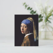 Het meisje met een parel dat Johannes Vermeer verd Briefkaart (Staand voorkant)