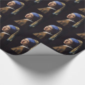 Het meisje met een parel dat Johannes Vermeer verd Cadeaupapier (Hoek)