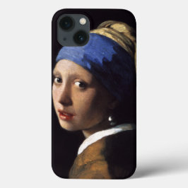 Het meisje met een parel dat Johannes Vermeer verd iPhone 13 Hoesje