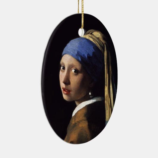 Het meisje met een parel dat Johannes Vermeer verd Keramisch Ornament (Rechts)