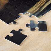 Het meisje met een parel dat Johannes Vermeer verd Legpuzzel (Zijkant)