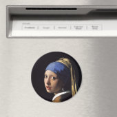 Het meisje met een parel dat Johannes Vermeer verd Magneet (Insitu (Vaatwasser))
