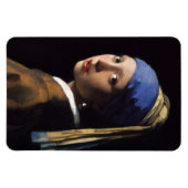 Het meisje met een parel dat Johannes Vermeer verd Magneet (Horizontaal)