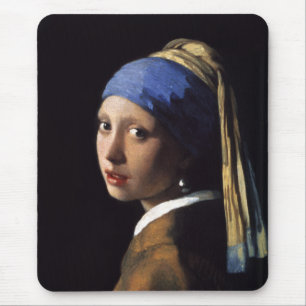 Het meisje met een parel dat Johannes Vermeer verd Muismat