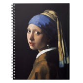 Het meisje met een parel dat Johannes Vermeer verd Notitieboek (Voorkant)