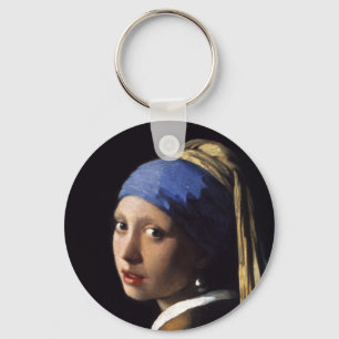 Het meisje met een parel dat Johannes Vermeer verd Sleutelhanger