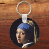Het meisje met een parel dat Johannes Vermeer verd Sleutelhanger (Voorkant)