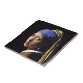 Het meisje met een parel dat Johannes Vermeer verd Tegeltje (Zijkant)