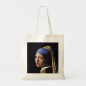 Het meisje met een parel dat Johannes Vermeer verd Tote Bag (Voorkant)