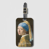 Het meisje met een parel die Bagagelabel verdient (Voorkant (verticaal))