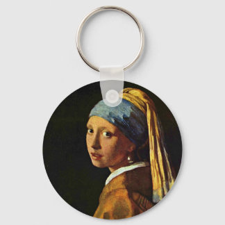 Het meisje met een parel... door Johannes Verme. Sleutelhanger