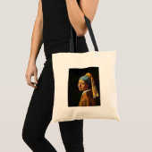 Het meisje met een parel... door Johannes Verme. Tote Bag (Voorkant (product))