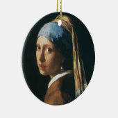 Het meisje met een parel keramisch ornament (Rechts)