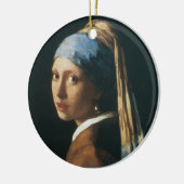 Het meisje met een parel keramisch ornament (Links)