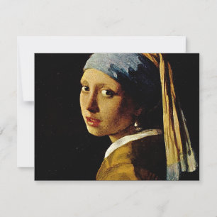 Het meisje met een Turban/Meisje met de parel Kaart