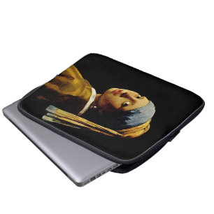 Het meisje met een Turban/Meisje met de parel Laptop Sleeve