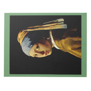 Het meisje met een Turban/Meisje met de parel Notitieblok