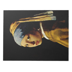 Het meisje met een Turban/Meisje met de parel Notitieblok