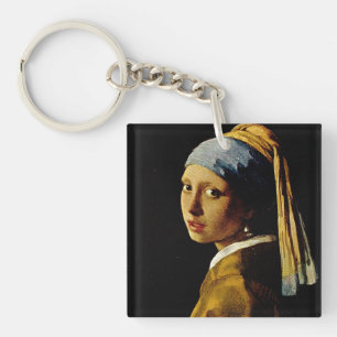 Het meisje met een Turban/Meisje met de parel Sleutelhanger
