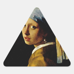 Het meisje met een Turban/Meisje met de parel Sticker
