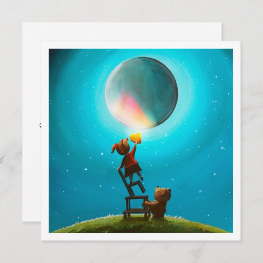 Het meisje met het gouden hart - Mini Print (Voorkant / Achterkant)