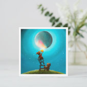 Het meisje met het gouden hart - Mini Print (Staand voorkant)