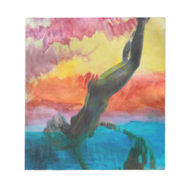 Het meisje notitieblok