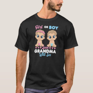 Het meisje of de jongen die oma binnenkort zal zie t-shirt