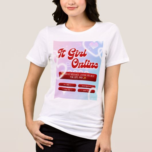 Het meisje Online T-shirt (Voorkant)