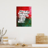 Het meisje op de muur van het Poster Bike (Keuken)